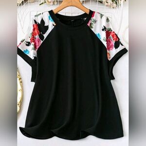 Black Boxy Short Sleeve T-Shirt